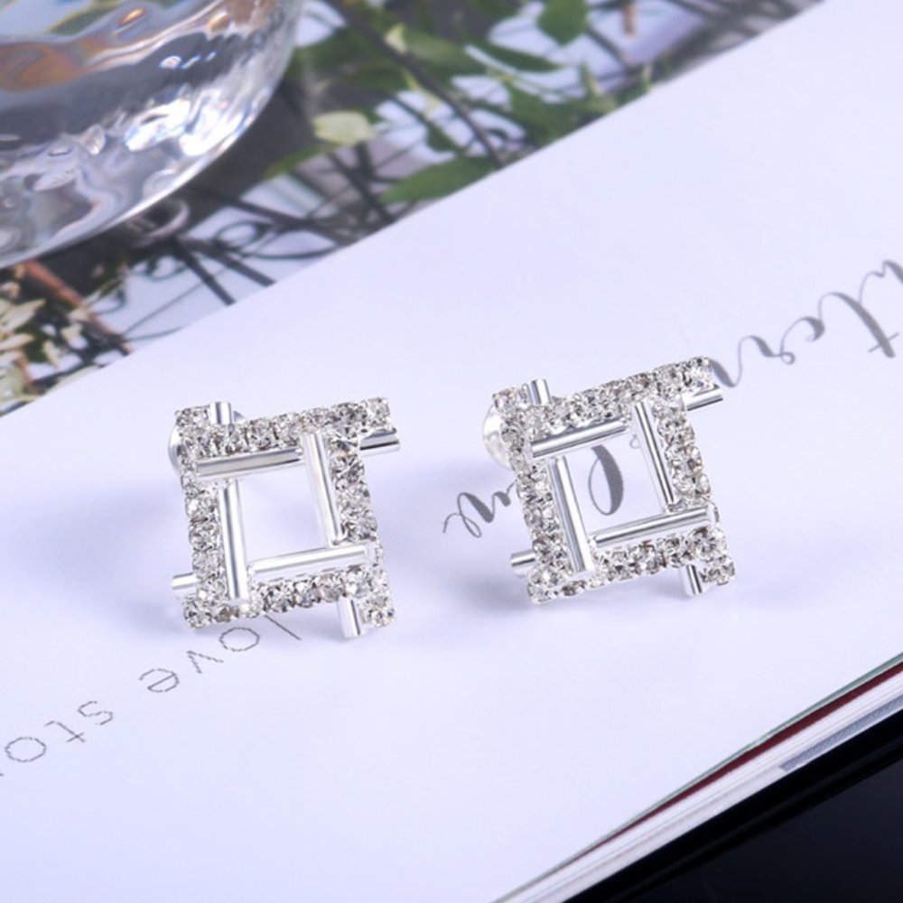 Classic Cubic Zirconia Wedding Stud Earrings For Women Fb16fa1007 28$
